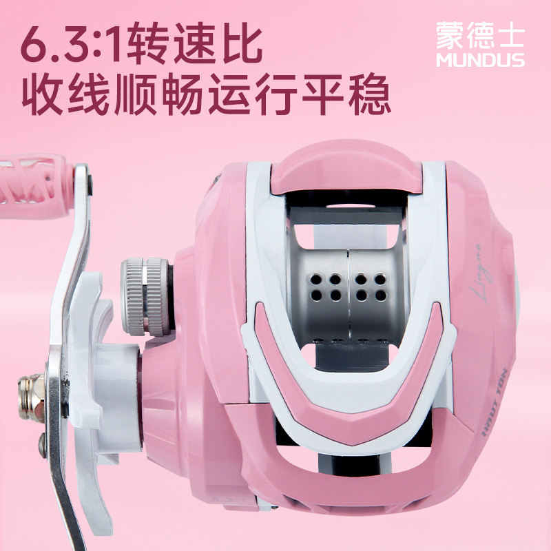 بكرة صيد وردية بنسبة تروس 6.3: - مراجعة Electric Fishing Reel وسعره
