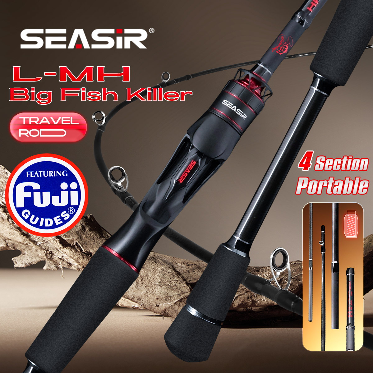Seasir Salminus XF M/MH صنارة  - مراجعة Fishing Equipment Guide وسعره