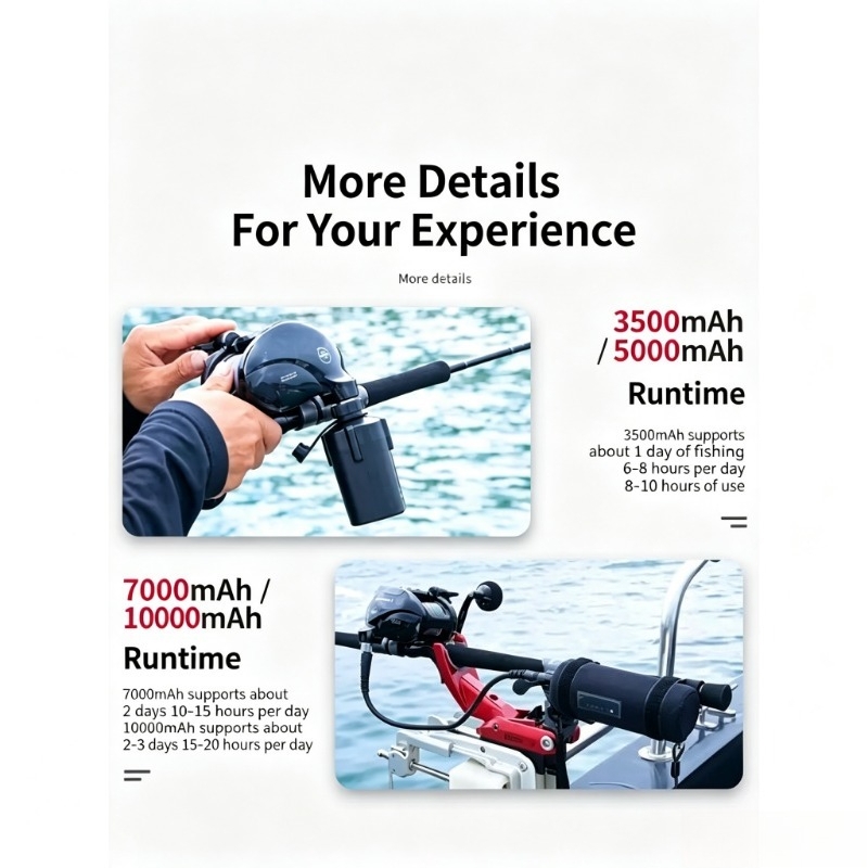 بطارية ليثيوم محمولة بقوة 14.8 - مراجعة Electric Fishing Reel وسعره