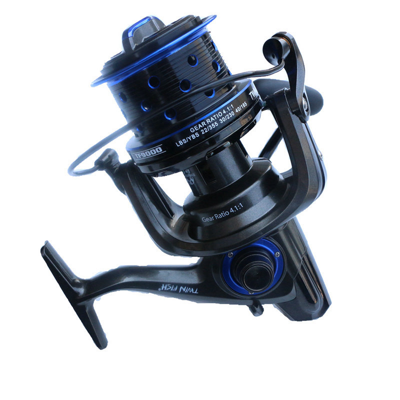 بكرة صيد دوارة بدون فجوة بمحور - مراجعة Electric Fishing Reel وسعره