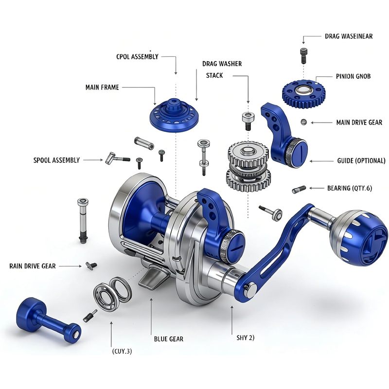 بكرة صيد توبلاين تاكيل بقوة 66 - مراجعة Electric Fishing Reel وسعره
